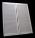Louvered Cafe Door - Pre-finished White