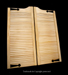 Louvered Swinging Door - Pine With Scroll