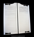 Louvered Swinging Door - White w/ Iron Accent