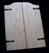 Knotty Pine Swinging Doors - Iron