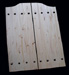 knotty pine Swinging doors - riveted